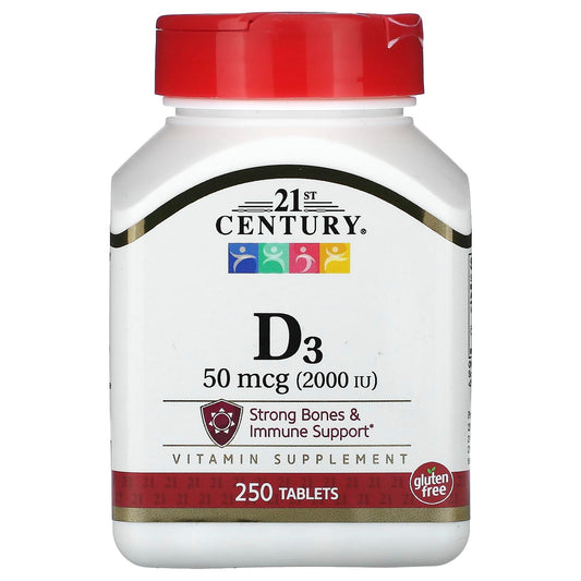21st Century D3 1000 IU Tablets, 500 Count