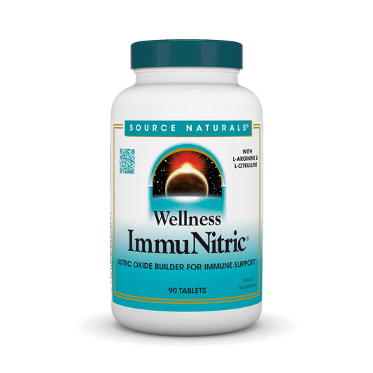 Pre-Order | Arrives in 5–10 Days – Source Naturals Wellness Immunitric, Nitric Oxide Builder for Immune System Support* - 90 Tablets