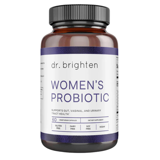 Pre-Order | Arrives in 5–10 Days – Dr. Brighten Women’s Probiotic - Probiotics, Prebiotics with Antioxidants & Sunfiber for Healthy Hormones, Balanced Female Microbiome, Ovaries and Immune Health - 60 Capsules