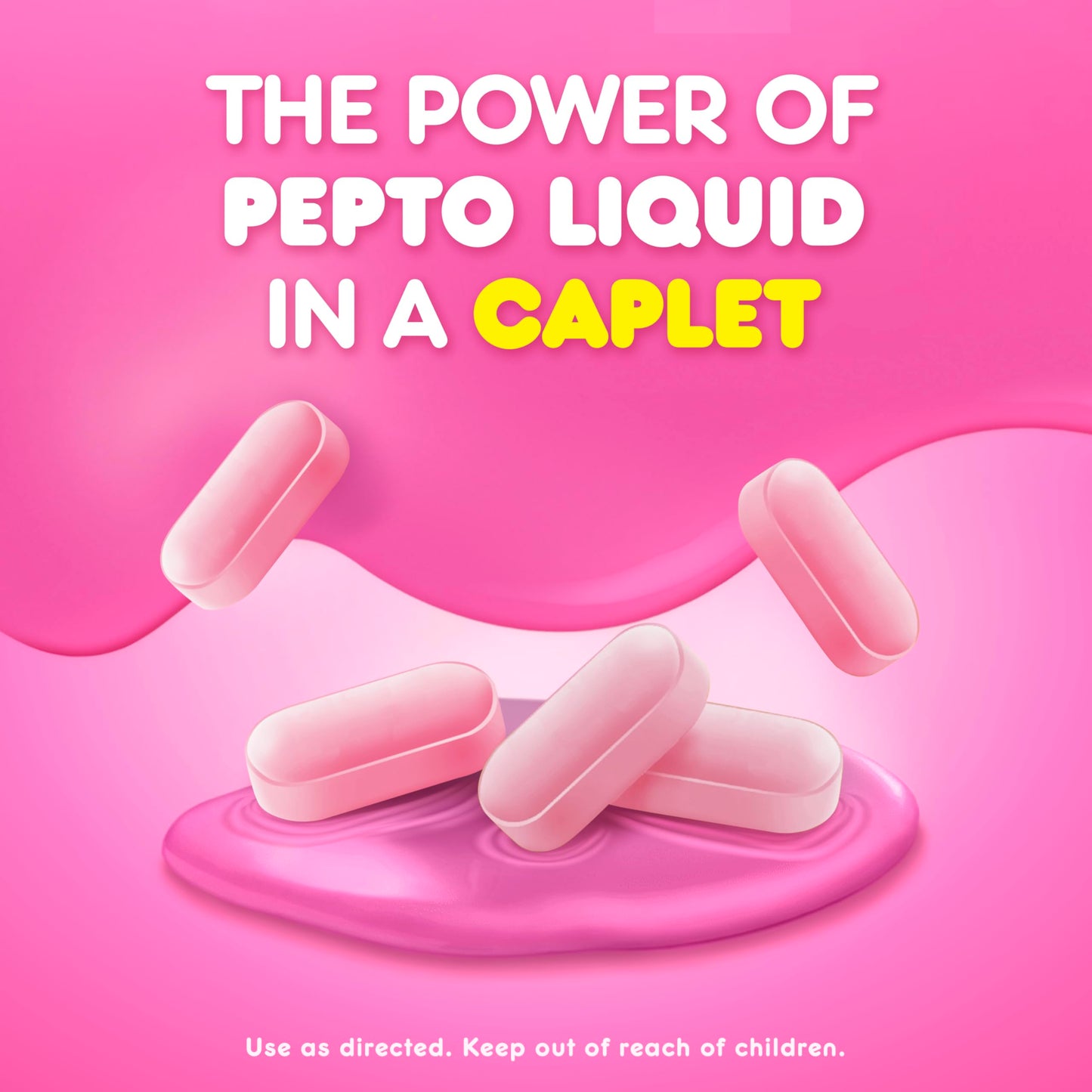 Pepto Bismol Caplets for Nausea, Heartburn, Indigestion, Upset Stomach, and Diarrhea, 5 Symptom Fast Relief in a Convenient Form, 120 Total (3 Packs of 40)