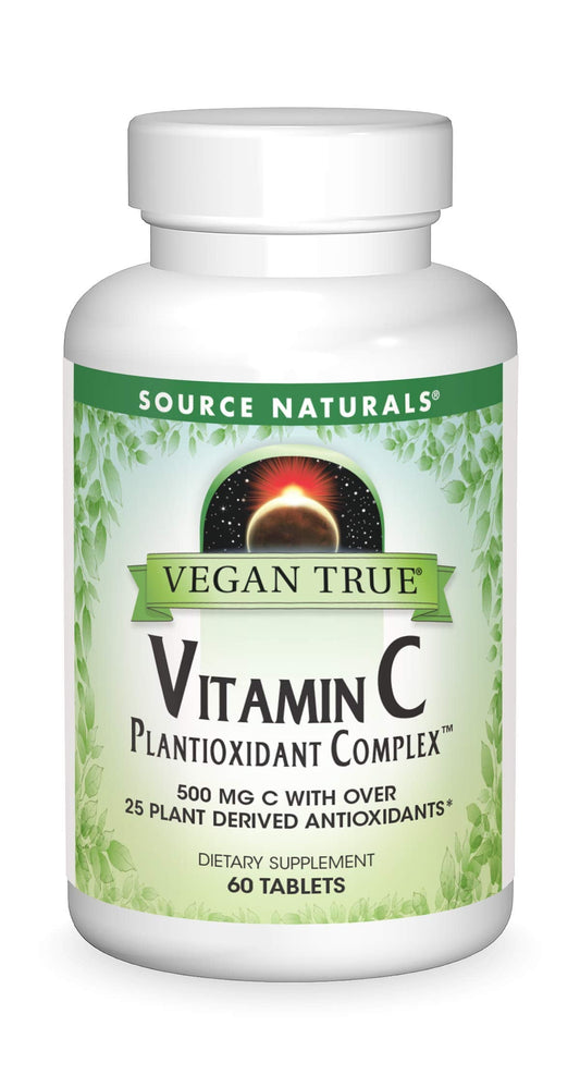 Pre-Order | Arrives in 5–10 Days – SOURCE NATURALS Vegan True Vitamin C Plantioxidant Complex Tablet, 60 Count