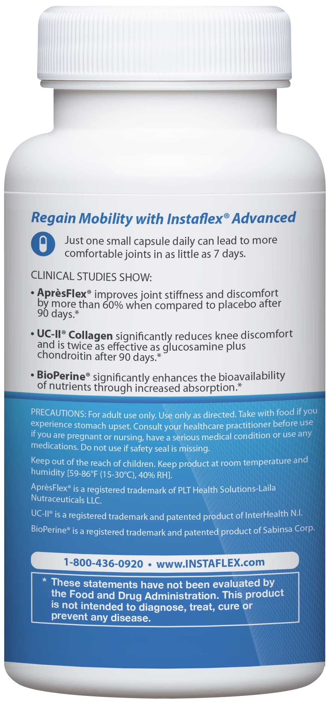 Instaflex Advanced Joint Support Nutritional Supplement Capsule with Doctor Formulated Joint Relief Supplement, Featuring UC-II Collagen & 5 Other Joint Discomfort Fighting Ingredients, 60 Ct