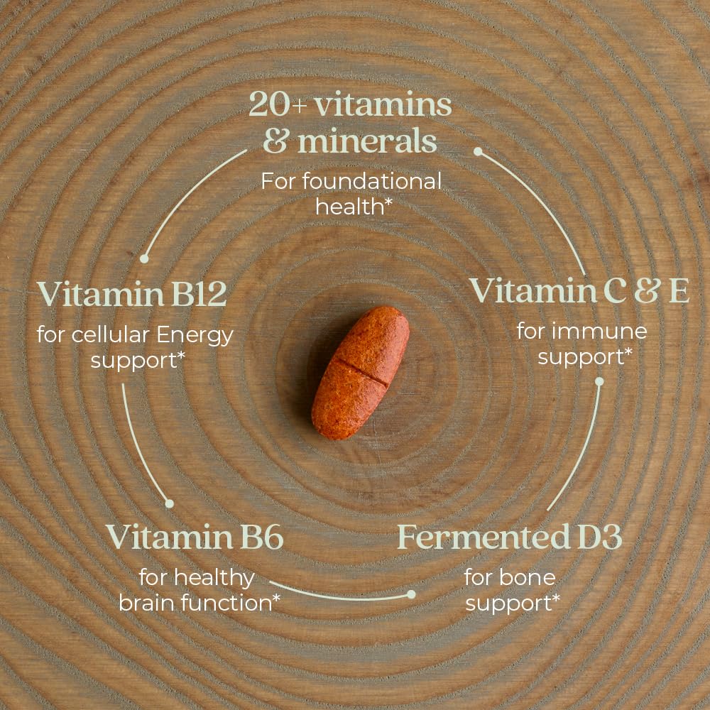 New Chapter Women's Multivitamin 50 Plus for Cellular Energy, Heart & Immune Support with 20+ Nutrients + Astaxanthin - Every Woman's One Daily 55+, Gentle on The Stomach, 72 Count