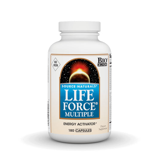 Pre-Order | Arrives in 5–10 Days – Source Naturals Life Force Multiple, Energy Activator* Iron Free, Daily Multivitamin High Potency Essential Vitamins, Minerals, Antioxidants & Nutrients - 180 Capsules