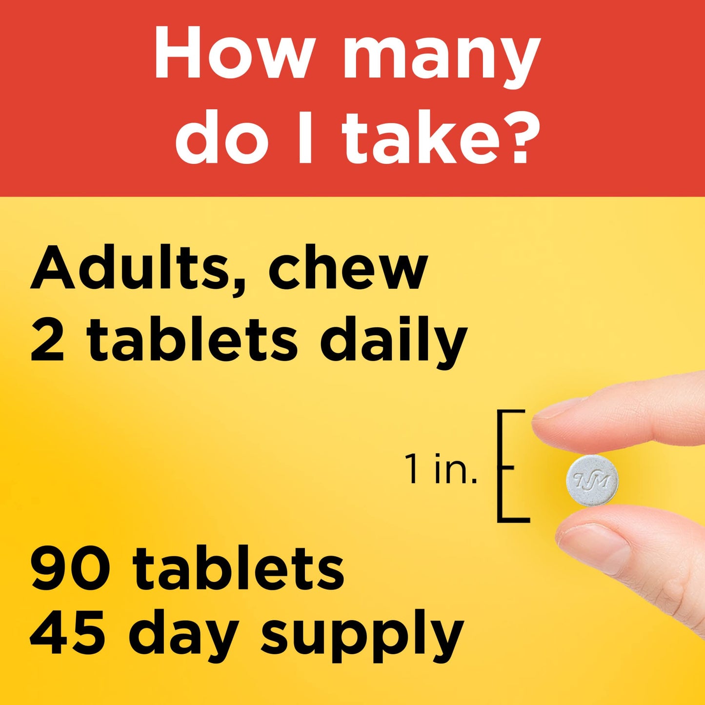 Nature Made Extra Strength Dosage Chewable Vitamin C 1000 mg per Serving, Dietary Supplement for Immune Support, 90 Tablets, 45 Day Supply (Pack of 2)