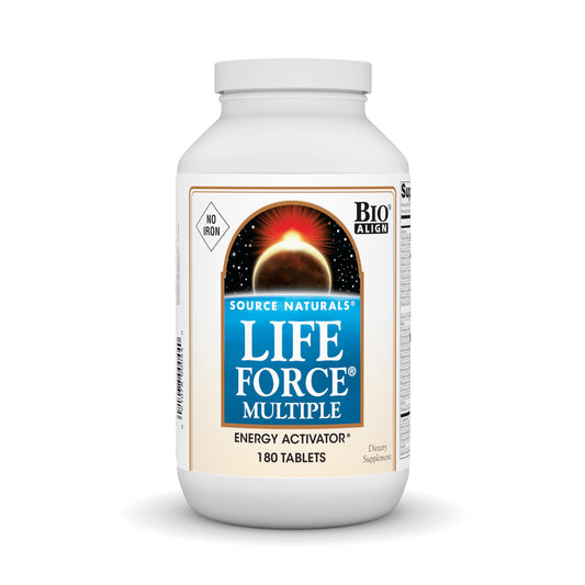 Pre-Order | Arrives in 5–10 Days – Source Naturals Life Force Multiple, No Iron, Enegry Activator* - 180 Tablets