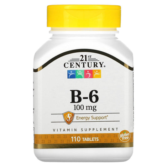 21st Century B 6 100 mg Tablets, 110 Count (Pack of 3)