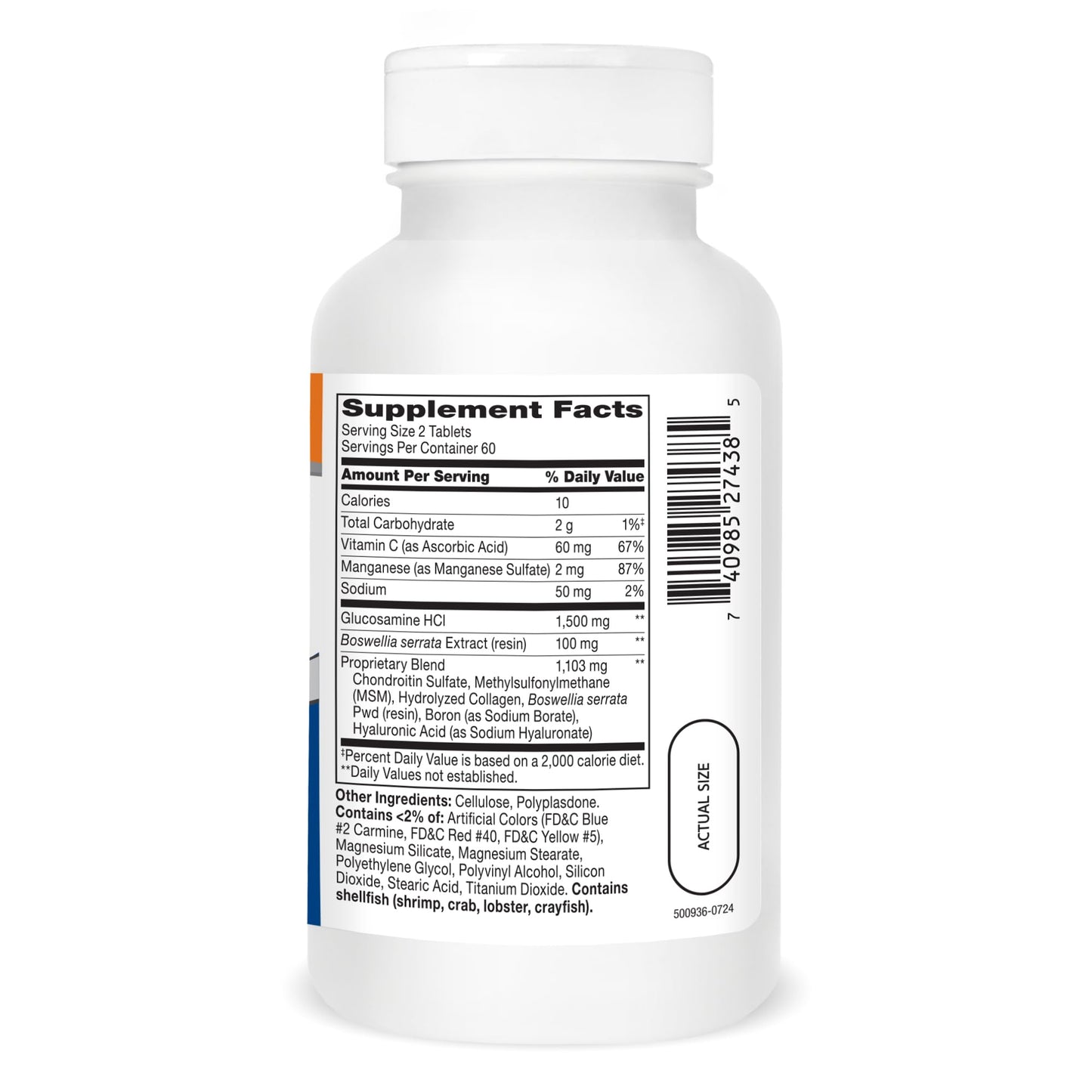 21st Century Glucosamine Chondroitin Complex Plus MSM Advanced Triple Strength Tablets, 120 Count (27438)