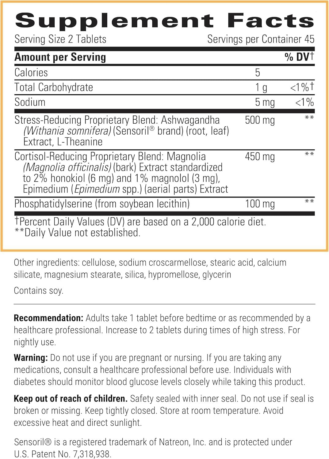 Integrative Therapeutics - Cortisol Manager - Supplement with Ashwagandha and L-Theanine - Supports Relaxation & Calm* - 90 Tablets