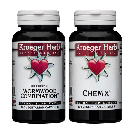 Kroeger Herb Products Wormwood and Chem X Bundle
