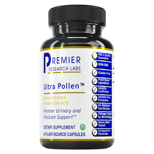 Premier Research Labs UltraPollen - Bee Pollen Supplement, Rye Pollen Extract, Prostate Health, Bee Pollen Extract from Rye Flower with Amino Acids, Supplement for Men & Women- 45 Vegetarian Capsules