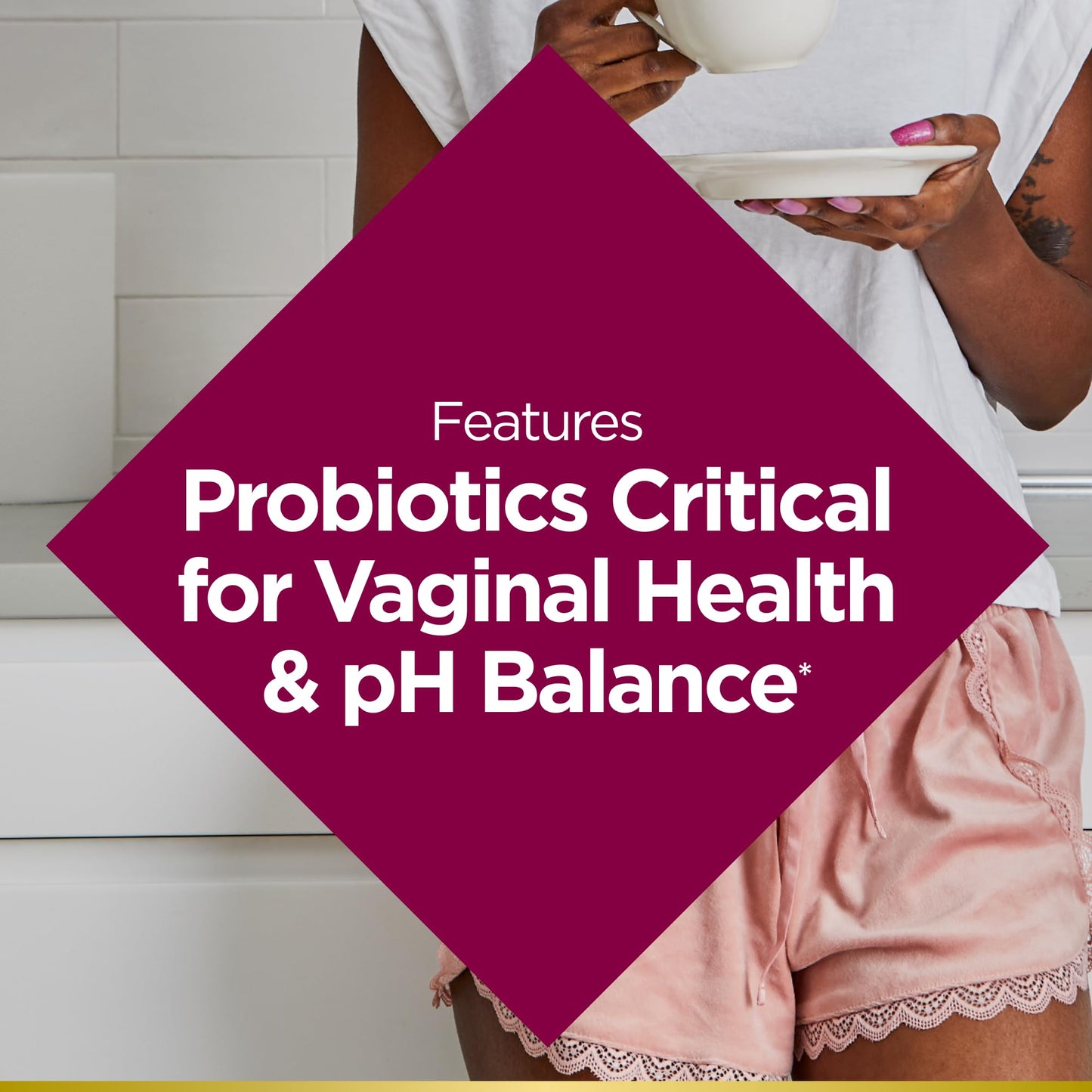 Nature's Bounty Probiotics for Women, Vaginal Probiotics for Healthy pH Balance, 2 Billion CFU, Clinically Studied Probiotics, Optimal Solutions pH Balance Pills, 30 Vegetarian Capsules