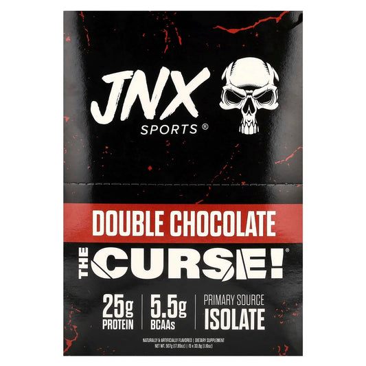 JNX Sports
The Curse, Ultra Premium Whey, Double Chocolate, 15 Packets, 1.19 oz (33.8 g) Each