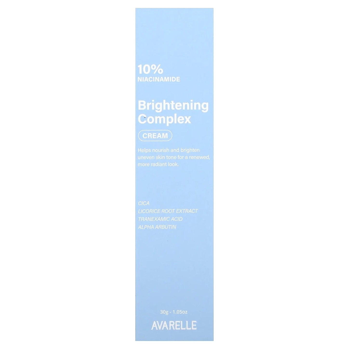 Pre-Order | Arrives in 5–10 Days – Avarelle
Brightening Complex Cream, 1.05 oz (30 g)