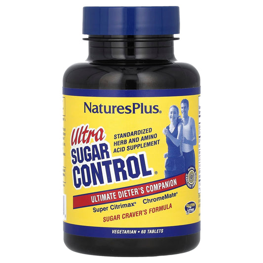 NaturesPlus
Ultra Sugar Control, Ultimate Dieter's Companion, 60 Tablets