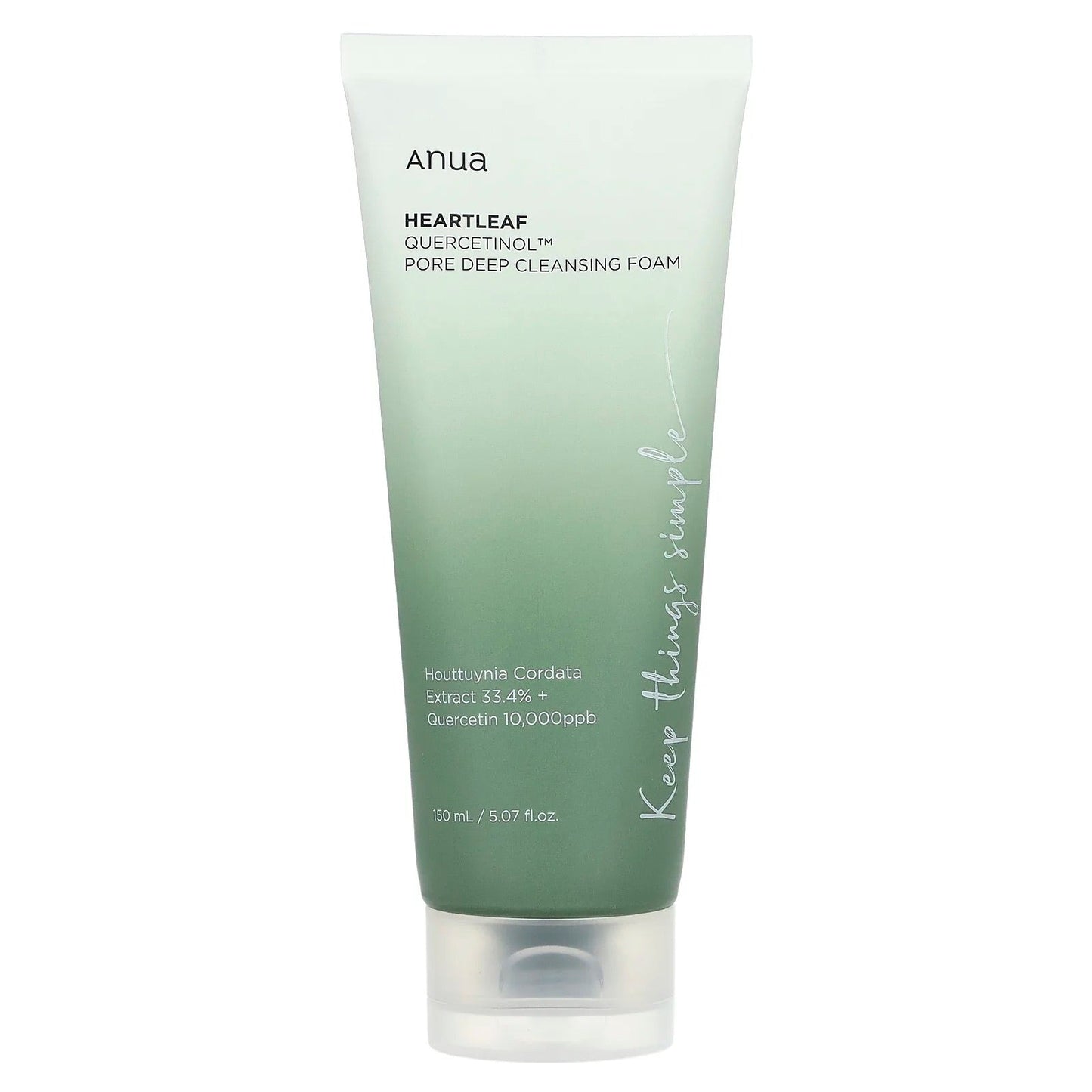 Pre-Order | Arrives in 5–10 Days – Anua
Heartleaf Quercetinol, Pore Deep Cleansing Foam , 5.07 fl oz (150 ml)