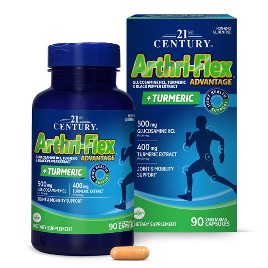 21st Century Arthri-Flex Advantage Plus Turmeric Vegetarian Capsules, 90 Count