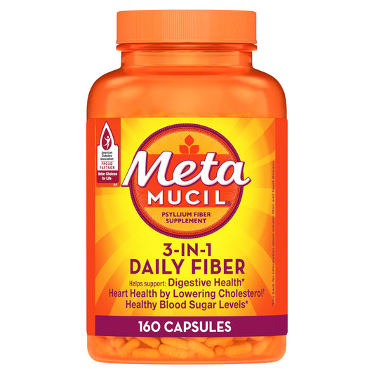 Metamucil Daily Fiber Supplement, 160 Capsules