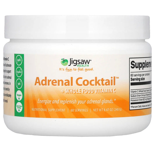 Jigsaw Health
Adrenal Cocktail + Wholefood Vitamin C, 8.47 oz (240 g)