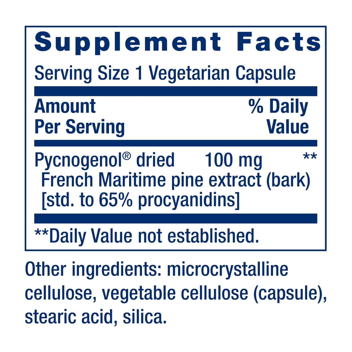 Life Extension Pycnogenol – French Maritime Pine Bark Extract – Scientifically Studied healthy aging & Vascular Health Supplement – Non-GMO, Gluten-Free, Vegetarian – 60 Capsules