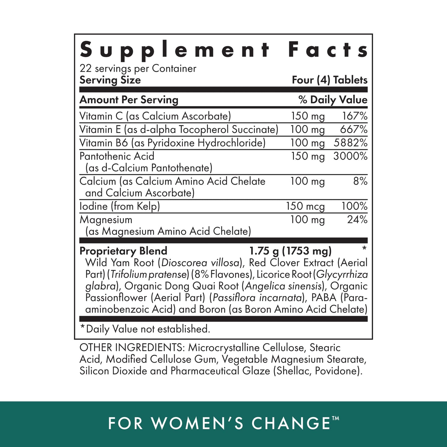MICHAEL'S Health Naturopathic Programs for Women’s Changes - 90 Vegetarian Tablets - for Peri-Menopausal and Menopausal Women - 22 Servings