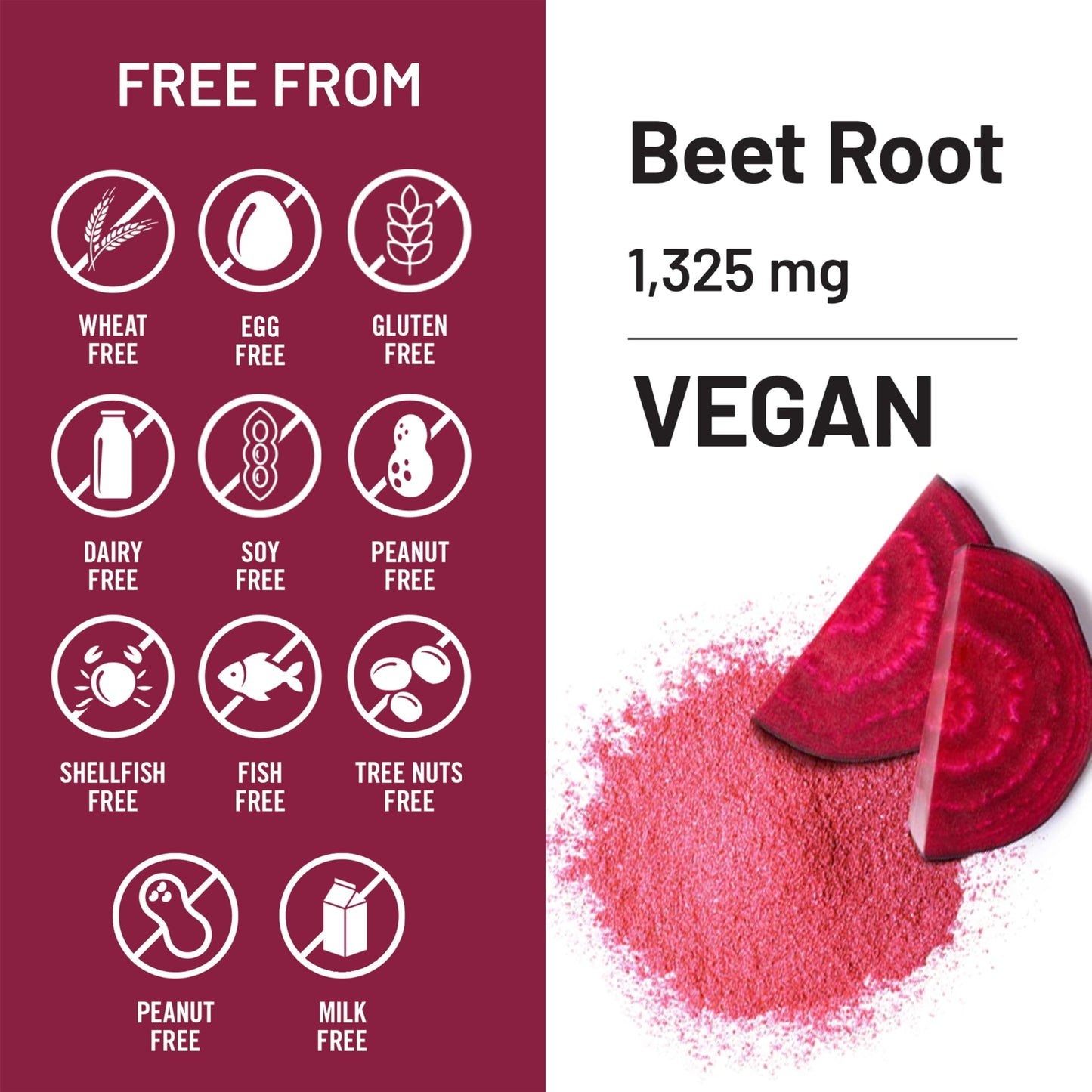 NatureWise Beet Root Capsules 1325mg with Organic Beetroot - Nitric Oxide Booster for Circulation and Heart Health Support - Vegan, Gluten-Free, Non-GMO - 120 Capsules[60 Day Supply]