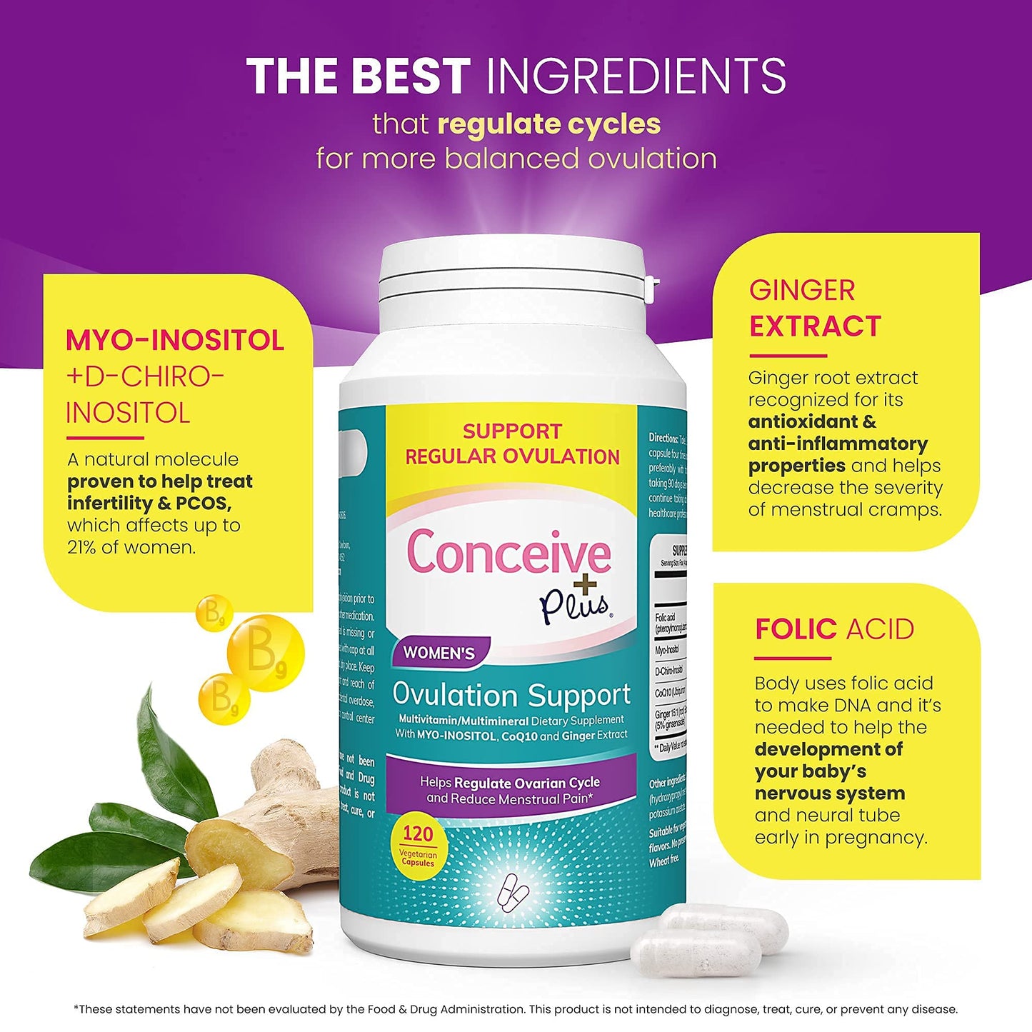 Pre-Order | Arrives in 5–10 Days – CONCEIVE PLUS Complete Fertility Bundle - Trying To Conceive Couples Kit TTC Fertility Supplements and Sperm Friendly Lubricants