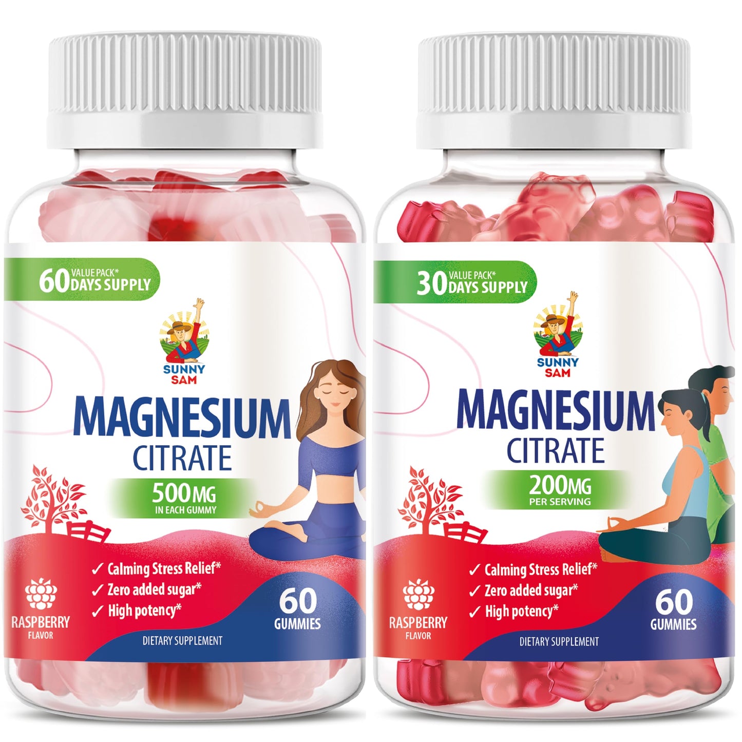 Magnesium 200mg & Magnesium 500mg for Adults