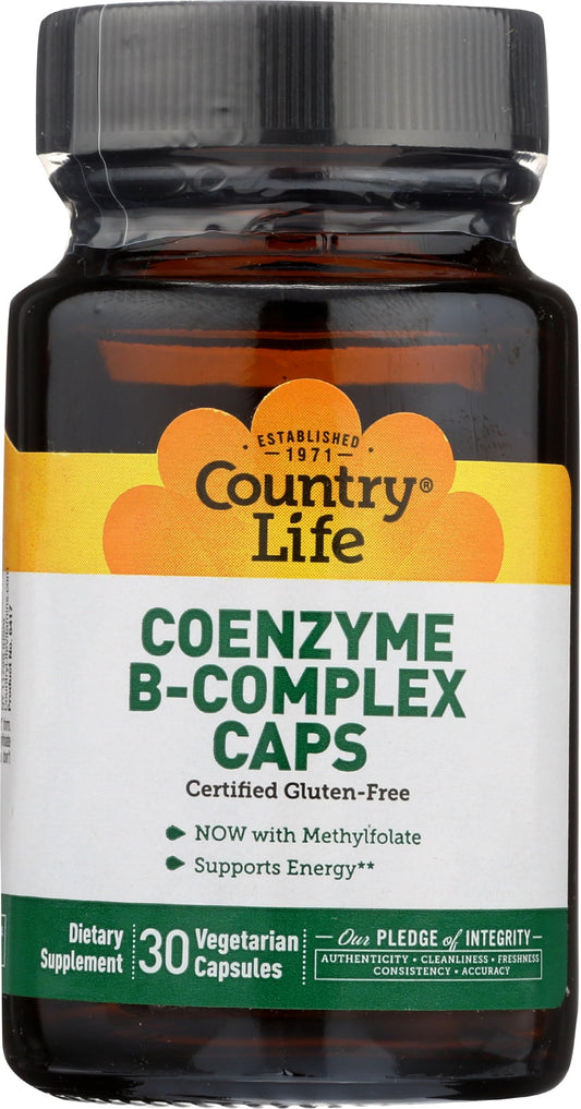 Pre-Order | Arrives in 5–10 Days – Country Life Coenzyme B Complex, 30-Count