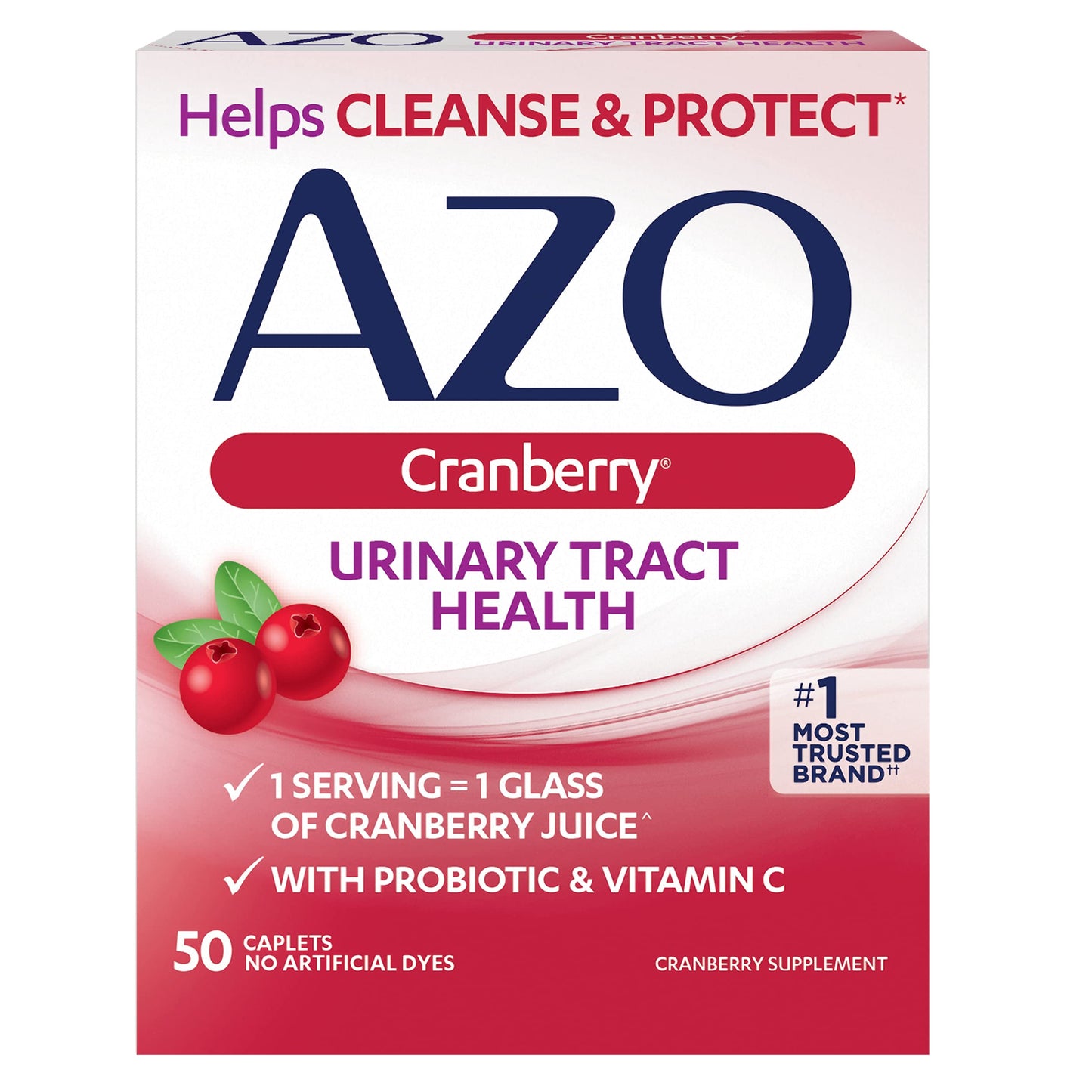 AZO Cranberry Urinary Tract Health, 100 Softgels & 50 Caplets, 1 Serving = 1 Glass Cranberry Juice, Sugar Free Pacran