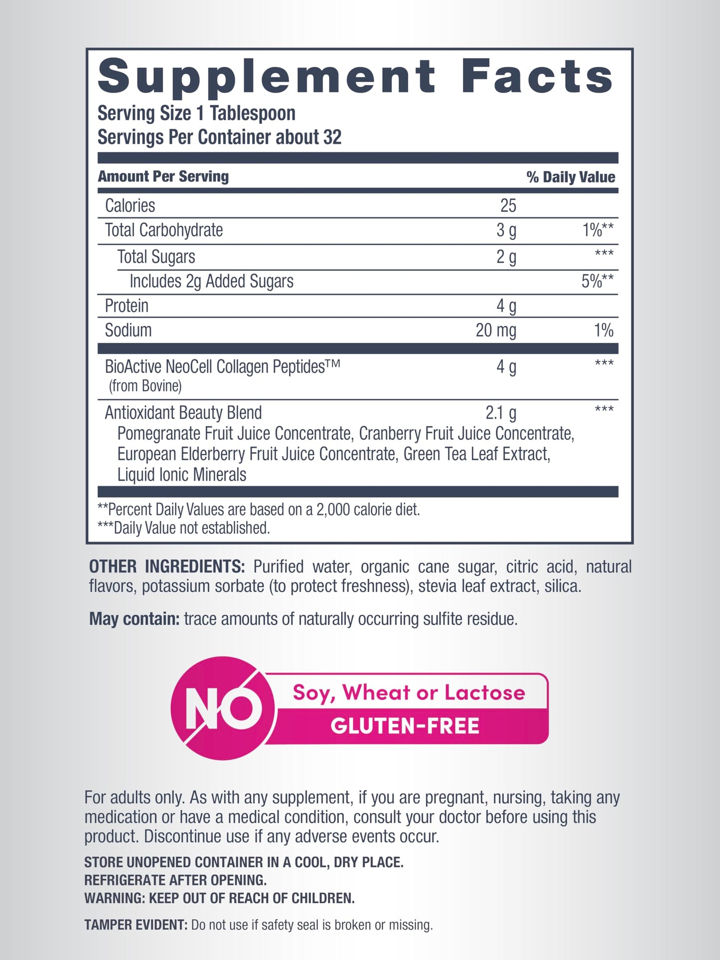 NeoCell Advanced Liquid Collagen Skin, Hair, Nails | 4000 mg | Pomegranate and Fruit Juice Concentrates | for Women and Men | 16 fl oz