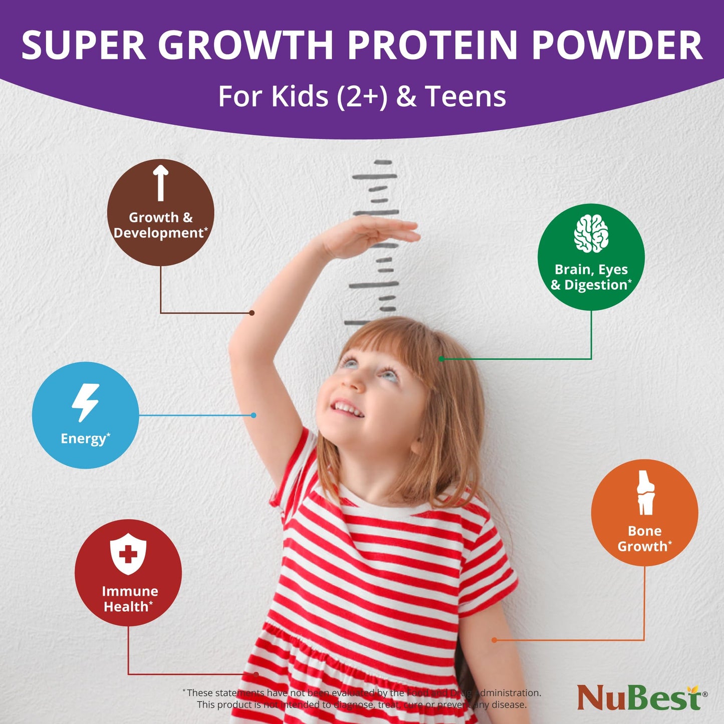 NuBest Bundle Tall Growth Protein Powder Tall for Teens Bone Strength, Brain Growth