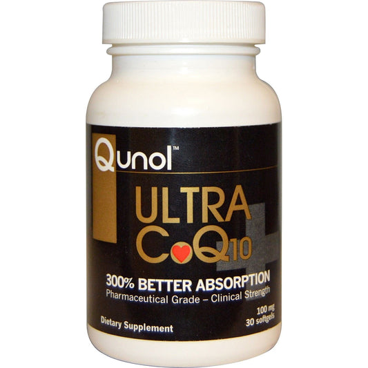 Qunol Ultra CoQ10 100mg Softgels- 3x Better Absorption, Antioxidant for Heart Health & Energy Production, Coenzyme Q10 Vitamins and Supplements, 1 Month Supply, 30 Count