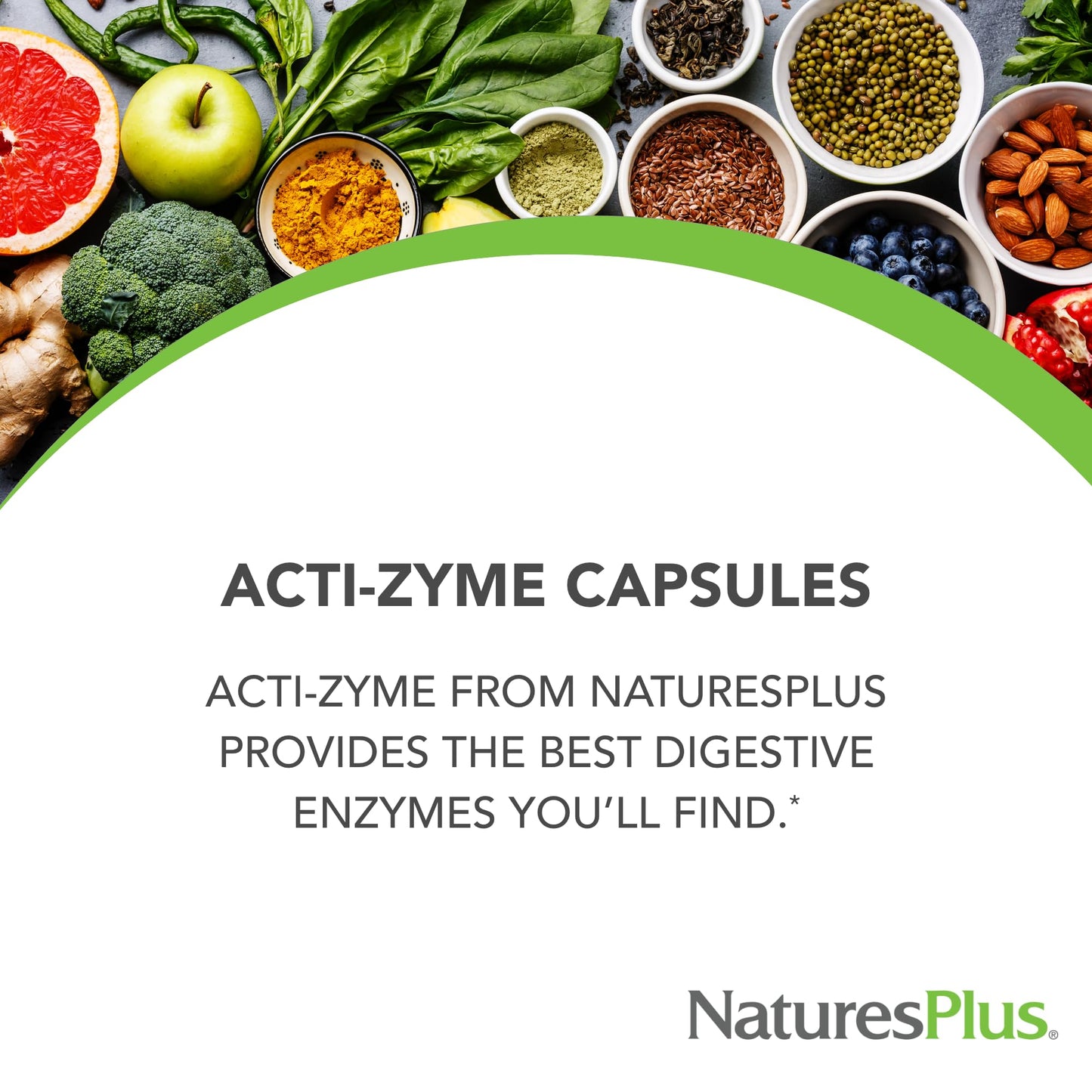 Natures Plus ActiZyme - Gut Health Supplement, Contains Digestive Enzymes, Probiotics, Aminogen, Bioperine - 90 Vegetarian Capsules (45 Servings)