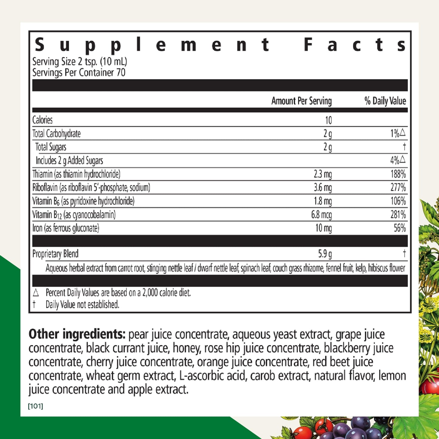 Pre-Order | Arrives in 5–10 Days – Floradix by Salus Iron & Herbs - Liquid Herbal Supplement for Energy Support* - Iron Supplement with Vitamin C & B Complex Vitamins - for Men & Women - 23.7 Fl Oz