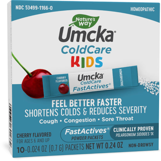 Nature's Way Umcka ColdCare Children's Cherry FastActives, 10 Count (Packaging May Vary)