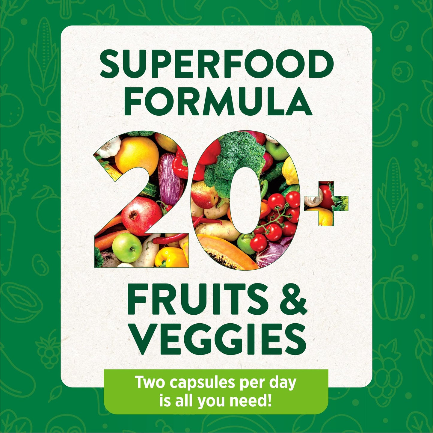 Nature's Truth Super Fruits and Veggies | 60 Vegan Capsules | Vitalizing Antioxidant Superfood Formula | Non-GMO & Gluten Free Supplement