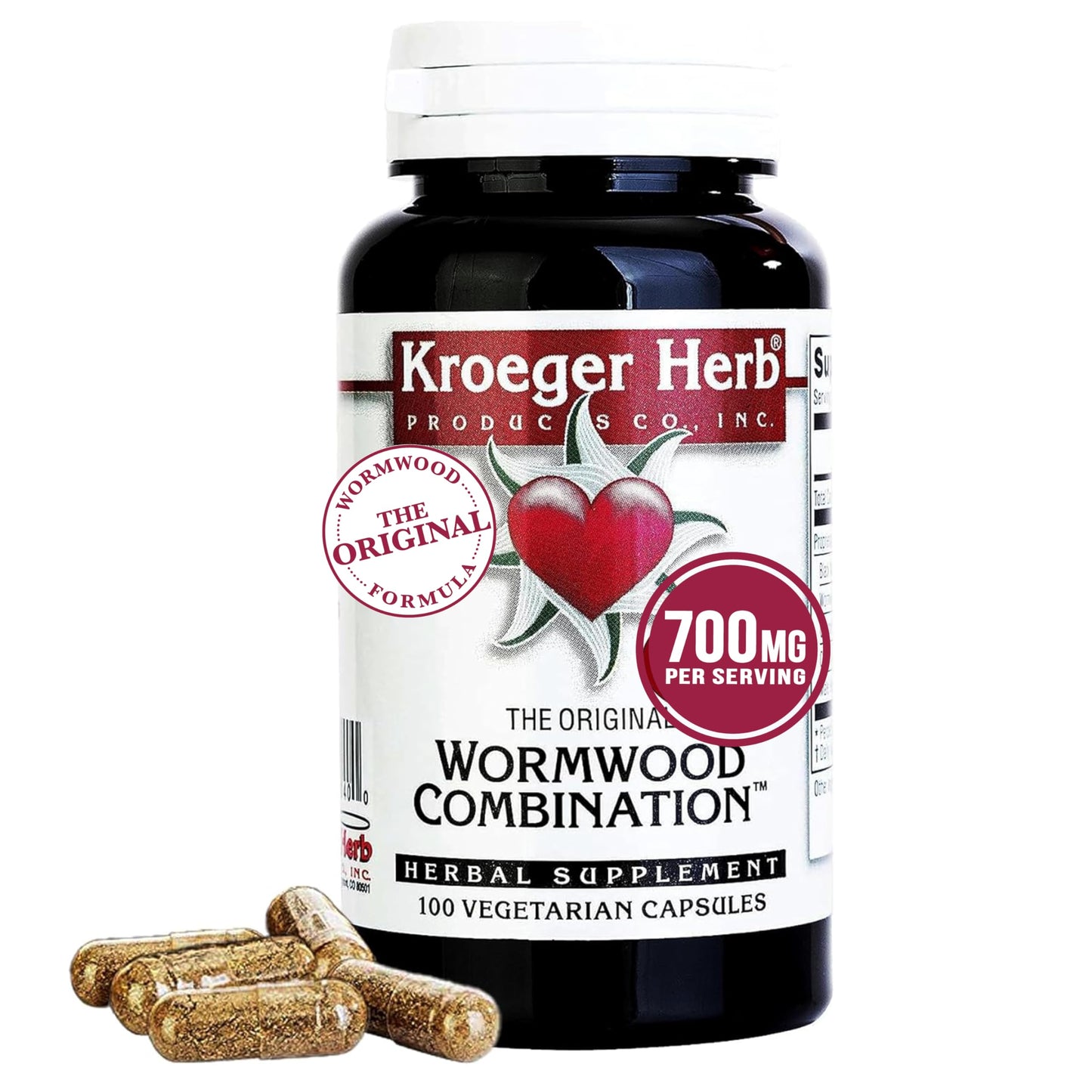 Kroeger Herb Products Wormwood and Olive Leaf Duo