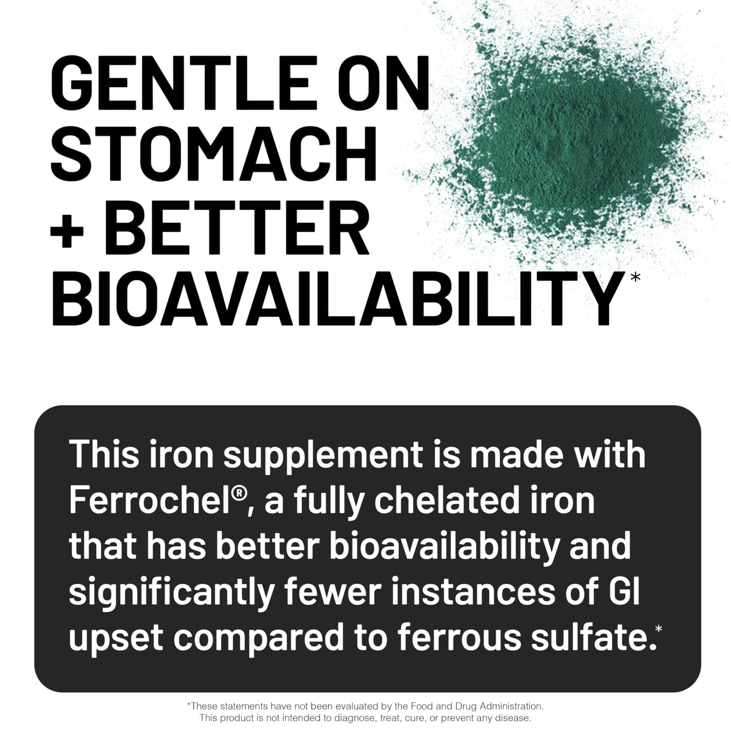 NatureWise Vegan Iron Supplement for Women & Men - Gentle on Stomach High Absorption - Coated Iron Bisglycinate Tablets + Vitamin C, Methyl B12, Folate & Organic Food Blend - 90 Tablets[90-Day Supply]