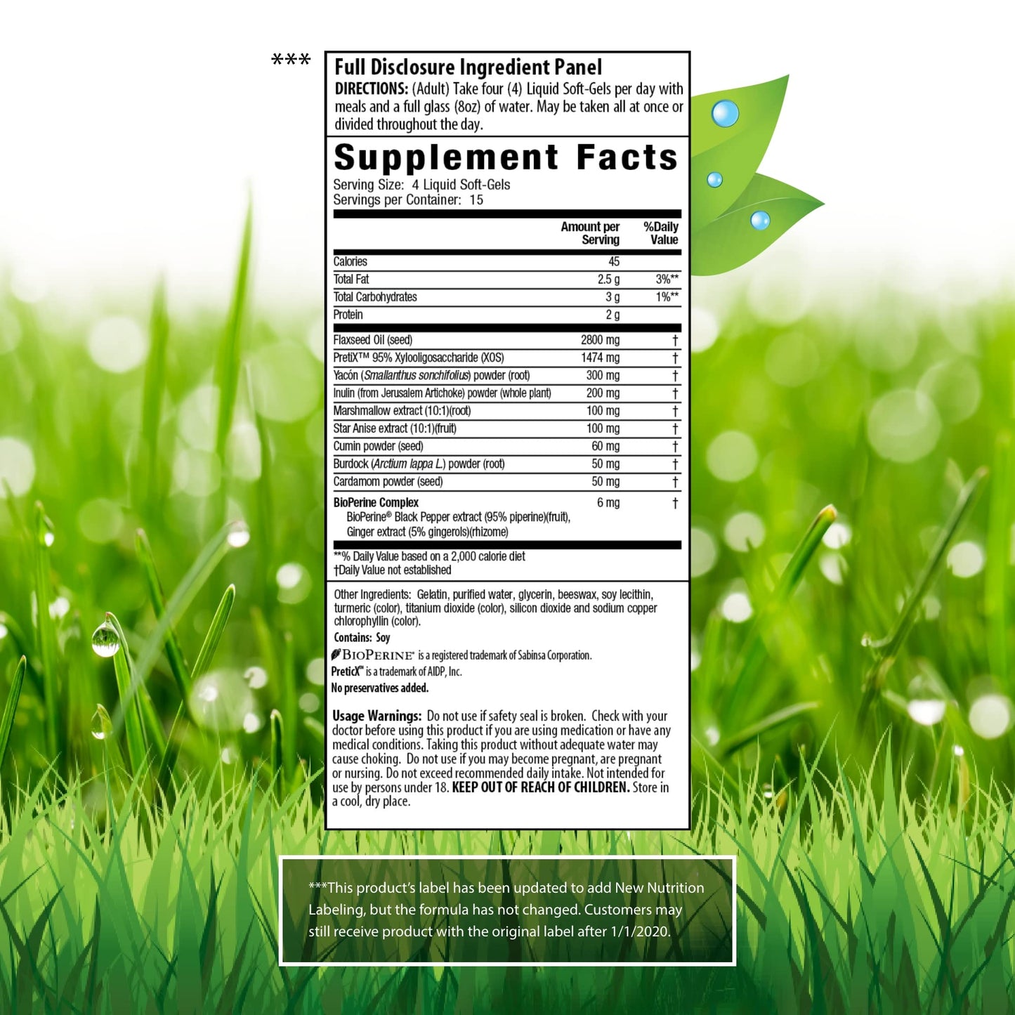 Irwin Naturals Healthy Tract Prebiotic Supplement, 60 Count
