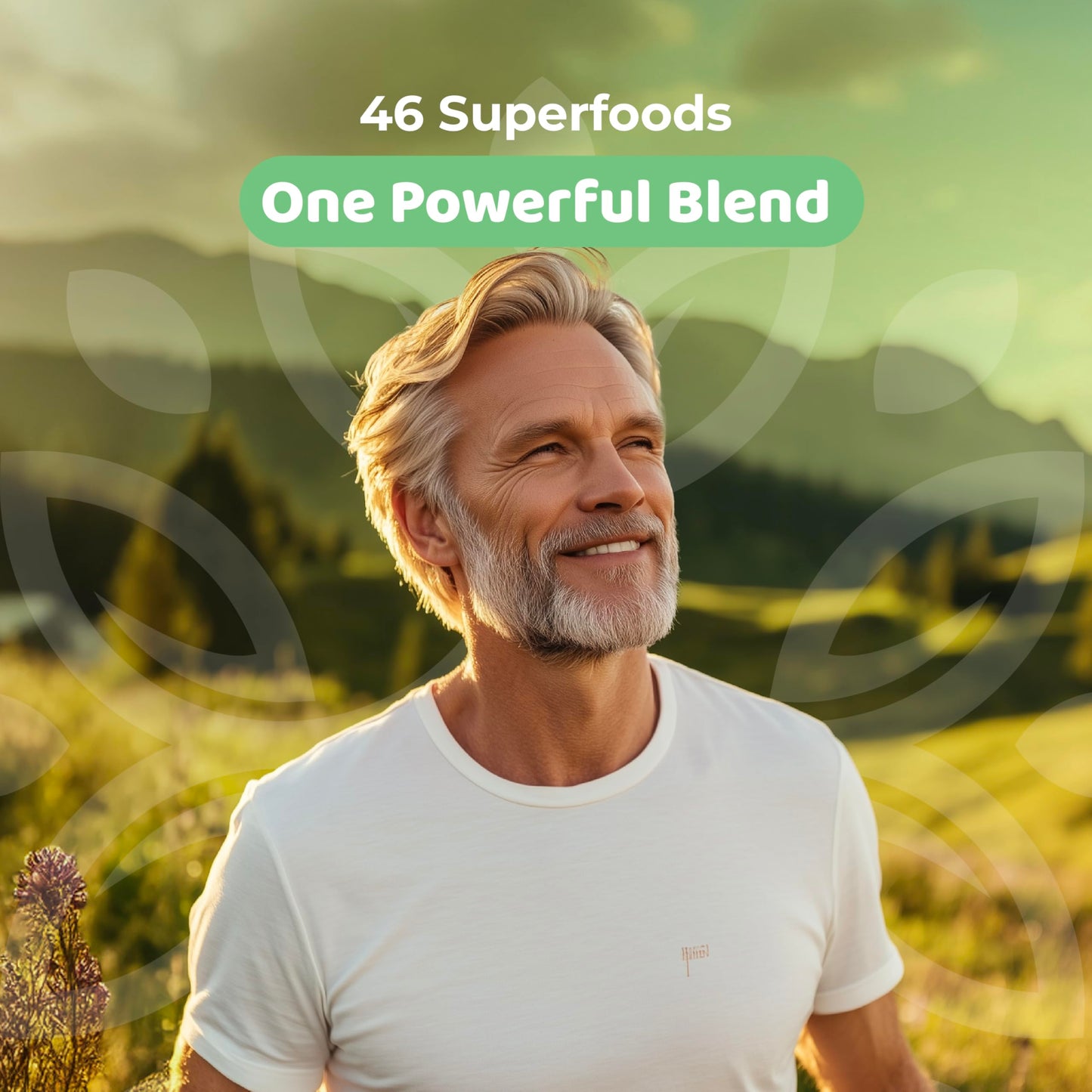 NATURES BLAST Greens Superfood Powder - 46 Superfoods, Probiotics & Enzymes for Gut Health, Metabolism & Energy - Vegan Green Powder Blend, 1 Bottle - 30 Servings