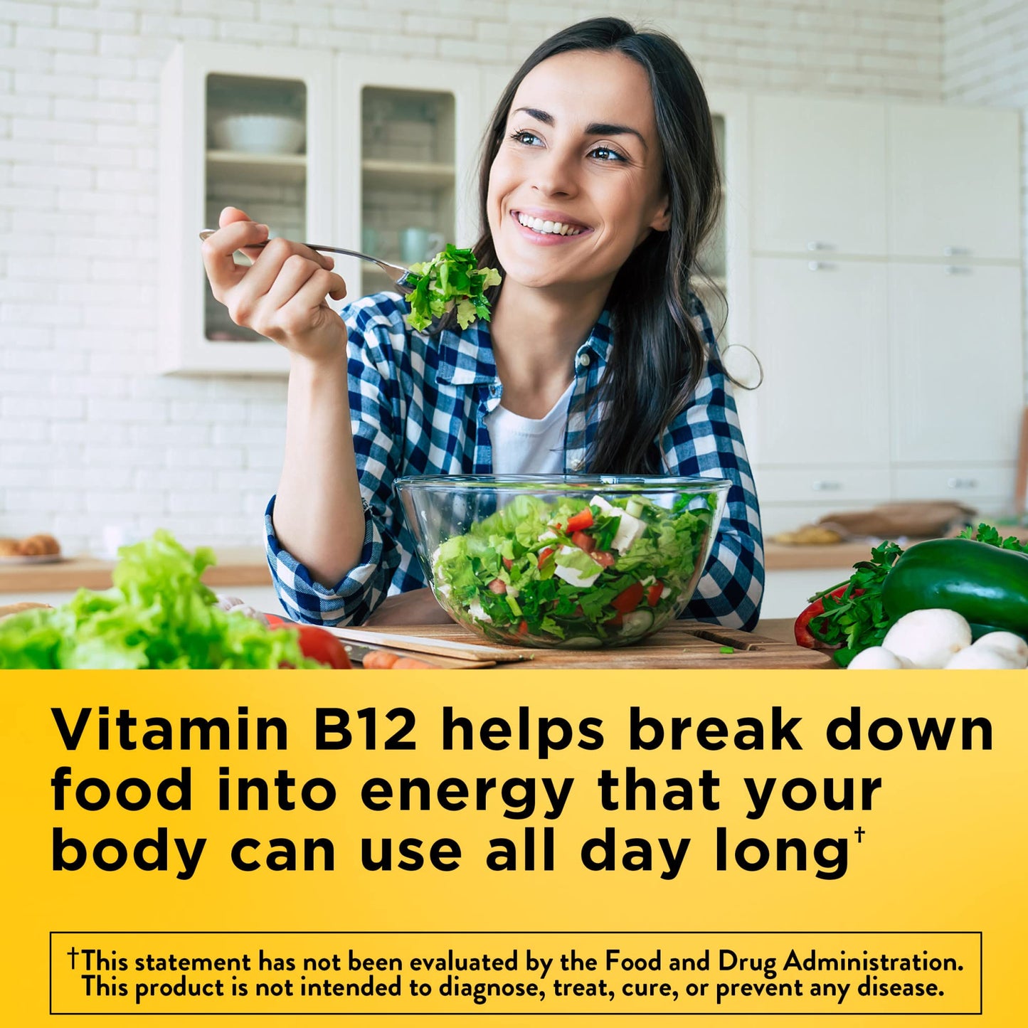 Nature Made Energy B12 1000 mcg, Dietary Supplement for Energy Metabolism Support, 80 Gummies, 40 Day Supply (Pack of 2)