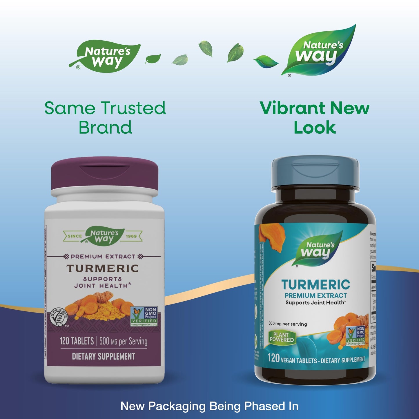 Nature's Way Turmeric Premium Extract - Supports Joint Health* - Non-GMO Project Verified - 500 mg per Serving - Joint Supplement Turmeric Tablets* - Gluten Free - 120 Tablets