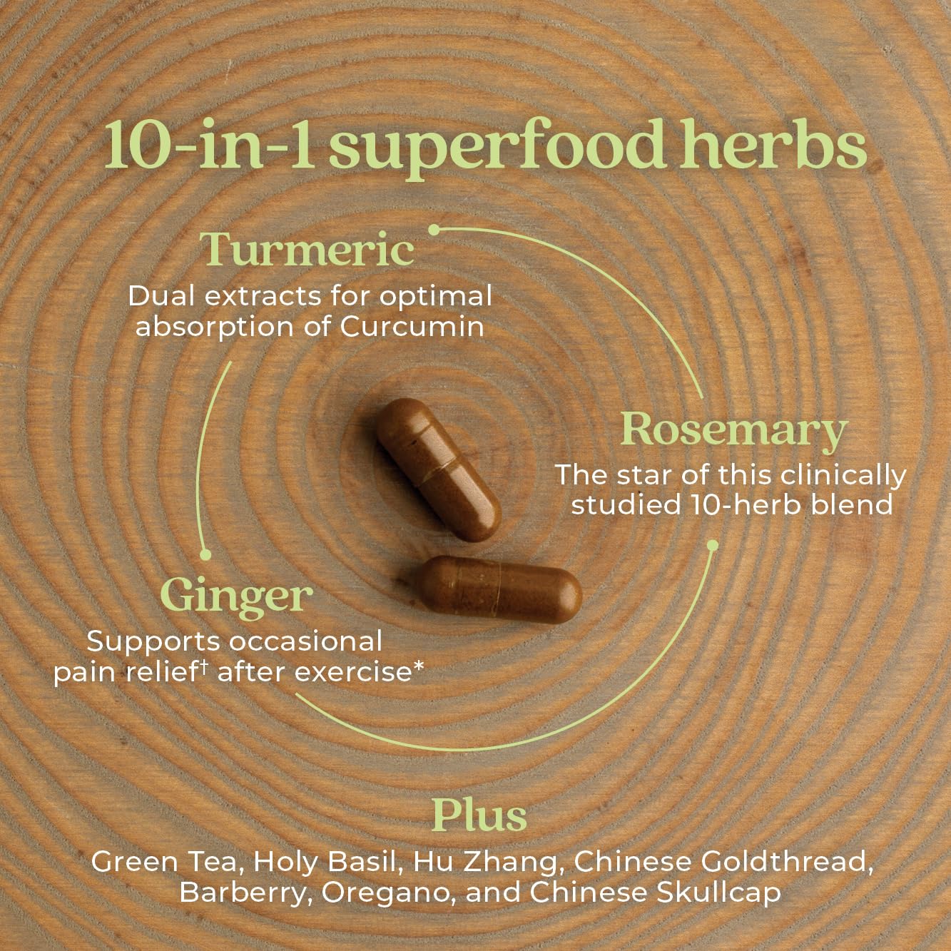 New Chapter Zyflamend™ Multi-Herbal Pain Reliever+ Joint Supplement, 10-in-1 Superfood Blend with Ginger & Turmeric for Healthy Inflammation Response & Herbal Pain Relief+, 180 Count