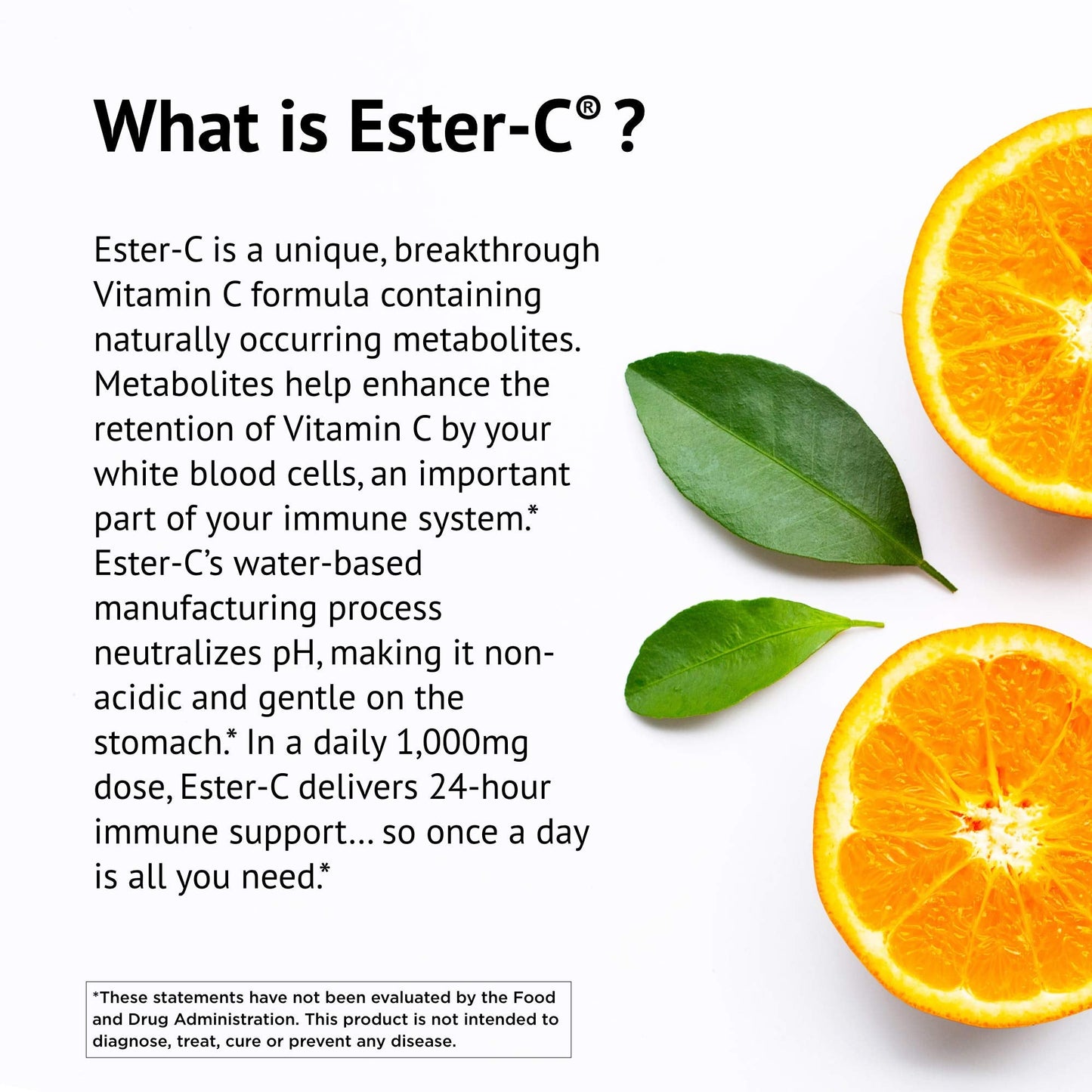 American Health Ester-C With Citrus Bioflavonoids Vegetarian Tablets - 24-Hour Immune Support, Gentle On Stomach, Non-Acidic Vitamin C - Non-GMO, Gluten-Free, Vegan - 500 mg, 90 Count, 45 Servings