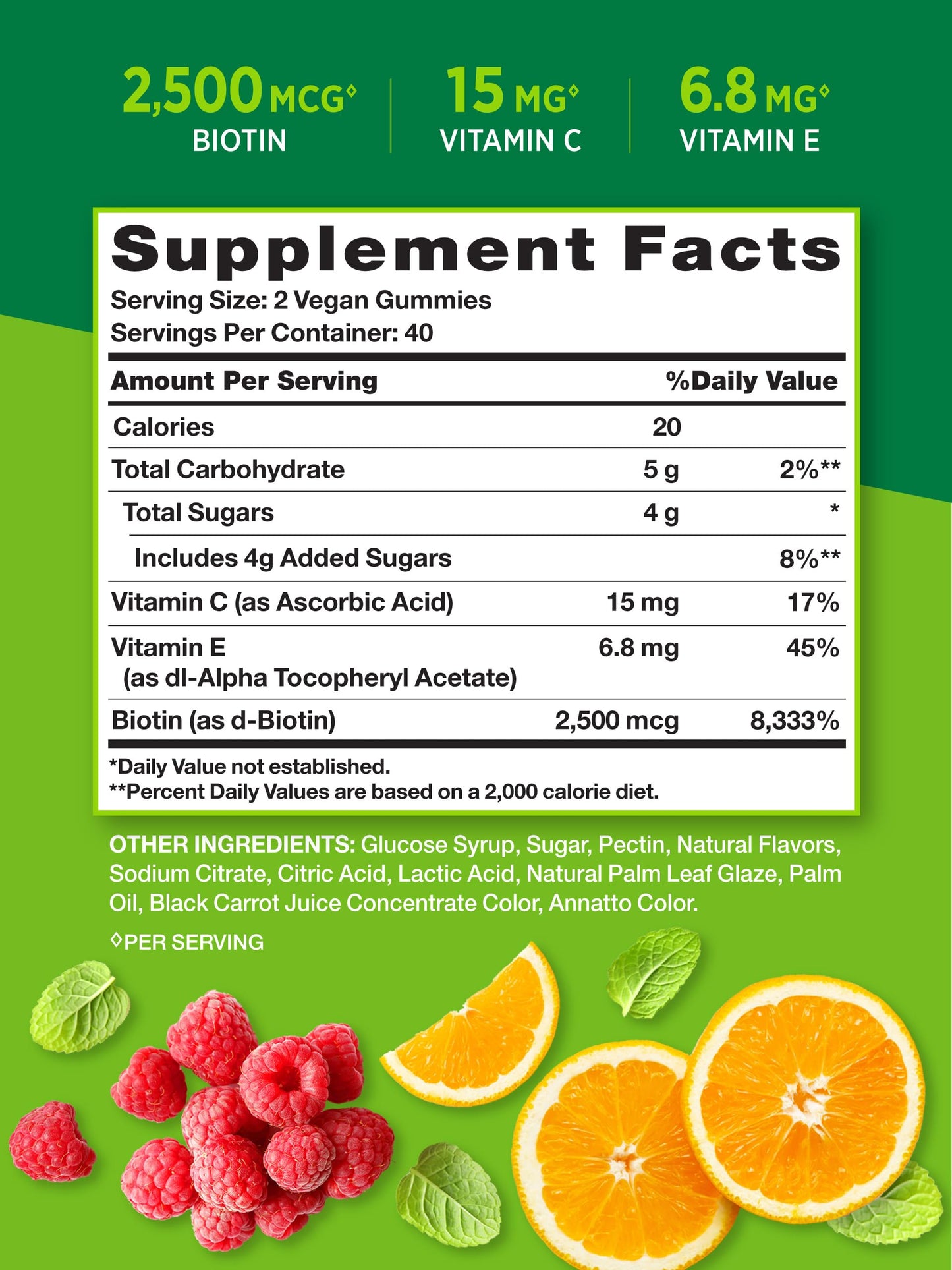 Nature's Truth Hair, Skin, and Nails Gummies | with Biotin | 140 Count | Fruit Flavor | Vegan, Non-GMO and Gluten Free Vitamin for Men and Women