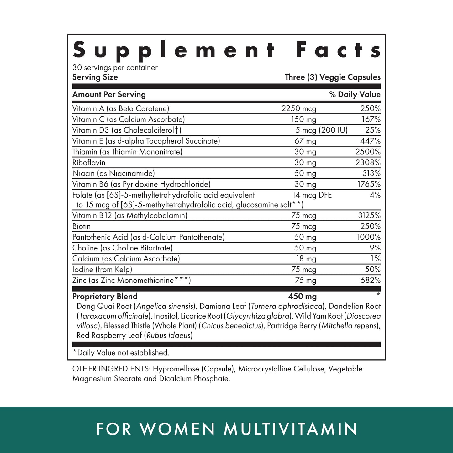 MICHAEL'S Health Naturopathic Programs for Women Multivitamin ? 90 Vegetarian Capsules ? Support for Energy, Hair, Skin and Nails ? 30 Servings