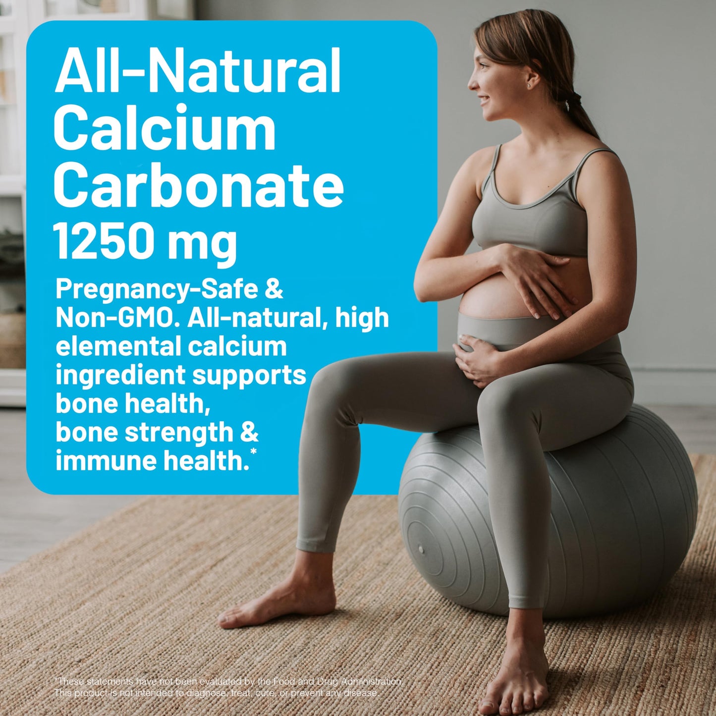 NatureWise High-Purity, All-Natural Calcium 1250mg + Vitamin D3 1000IU + Organic MCT Coconut Oil - Pregnancy Safe + Non-GMO - Absorption Friendly, Gluten Free - 60 Softgels[30-Day Supply]