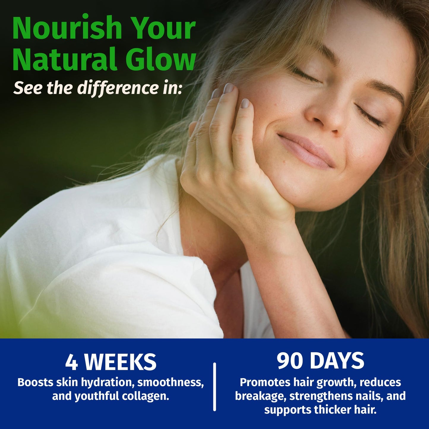 1 Body Hair Skin and Nails Vitamins with Biotin – Contains 26 Vitamins, Minerals and Herb Extracts – Hair and Nail Growth, Glowing Skin Supplements Formula for Men and Women – 60 Vegan Capsules