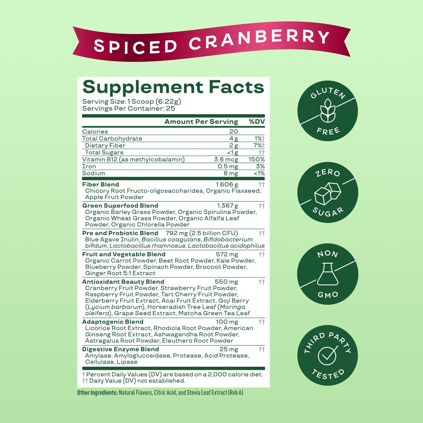 Pre-Order | Arrives in 5–10 Days – 
Bloom Nutrition Superfood Greens Powder, Digestive Enzymes with Probiotics and Prebiotics, Gut Health, Bloating Relief for Women, Chlorella, Green Juice Mix with Beet Root, 25 SVG, Spiced Cranberry